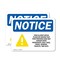 Signmission Food Allergy Notice Please Be Sign With Symbol, 18 in W x Rectangle, Vinyl Decal OS-2PACK-NS-D-1218-L-12812 - alternate 1